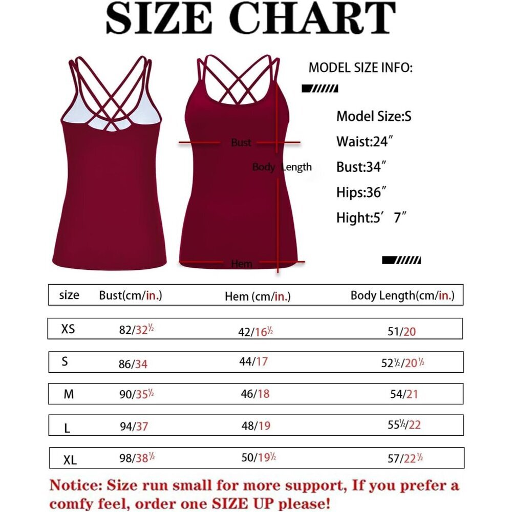 Yoga Tank Top Women Activewear Built-in Shelf Bra Strappy Back Medium - Picture 7 of 7